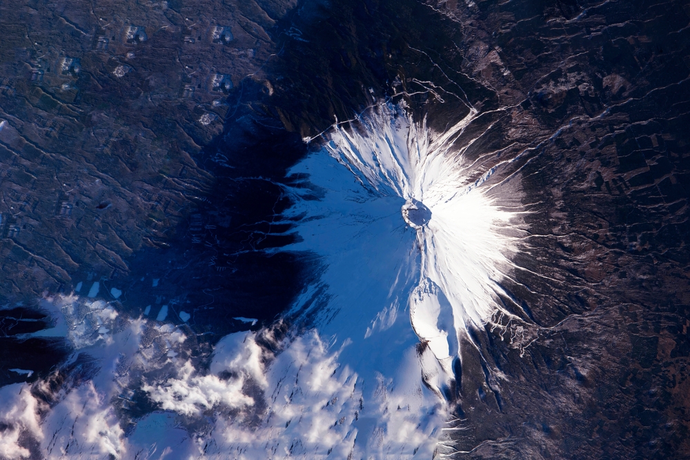 volcano from space